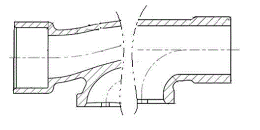 Sectional exhaust manifold connecting neck machining clamp and method