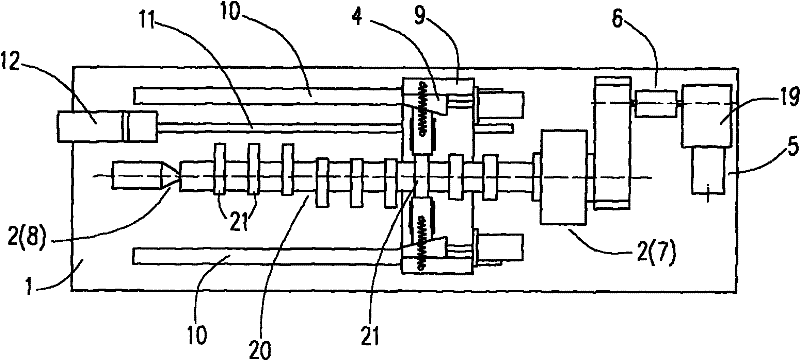 Combined cam shaft torsion detection device of engine