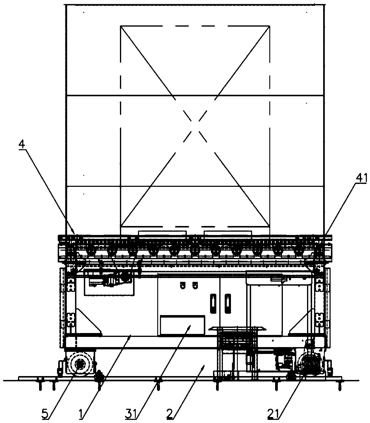 Rapid logistics transport vehicle with outdoor transportation capability