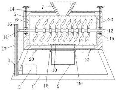 Smashing device for drone pupa