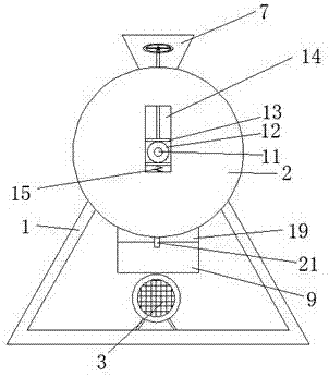 Smashing device for drone pupa