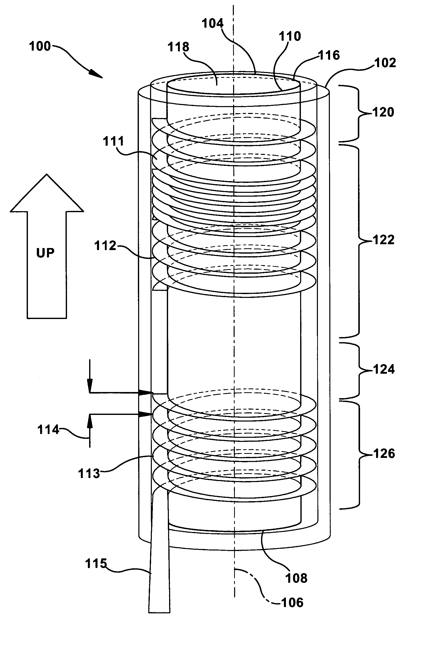 Heater, apparatus, and associated method