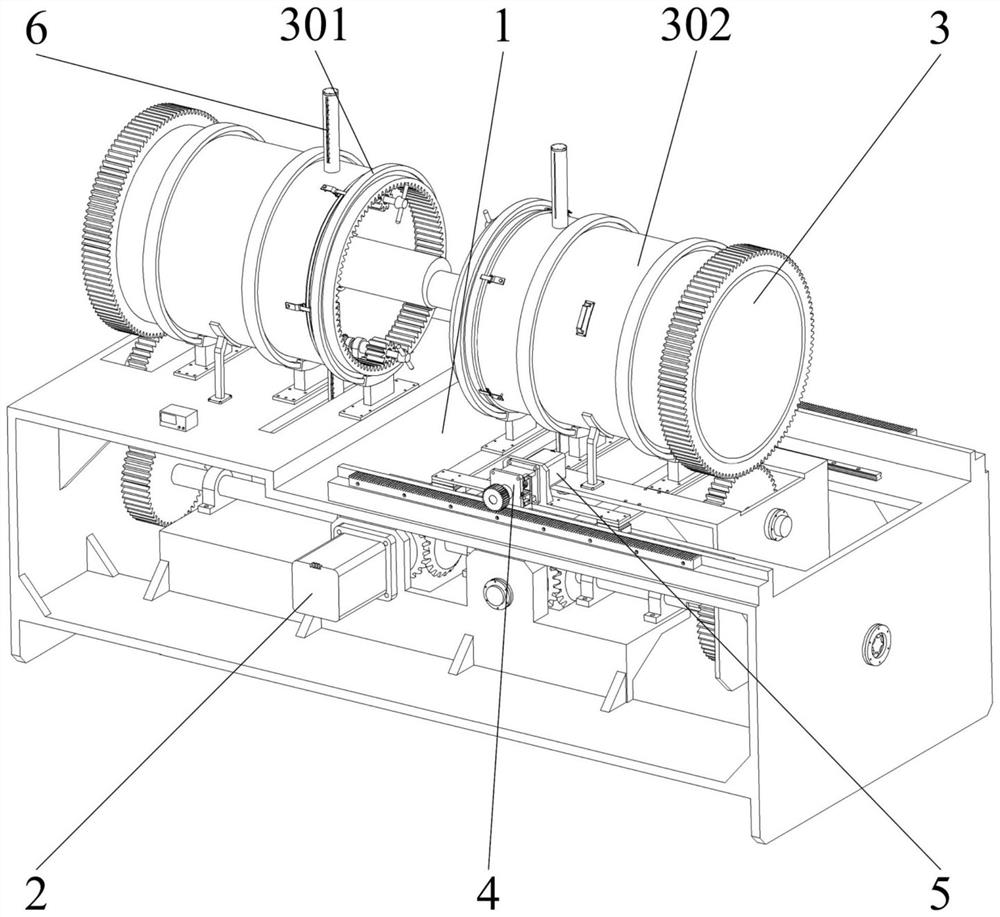 Automatic eccentric rotary butt welding adjustment device for round rods of different sizes