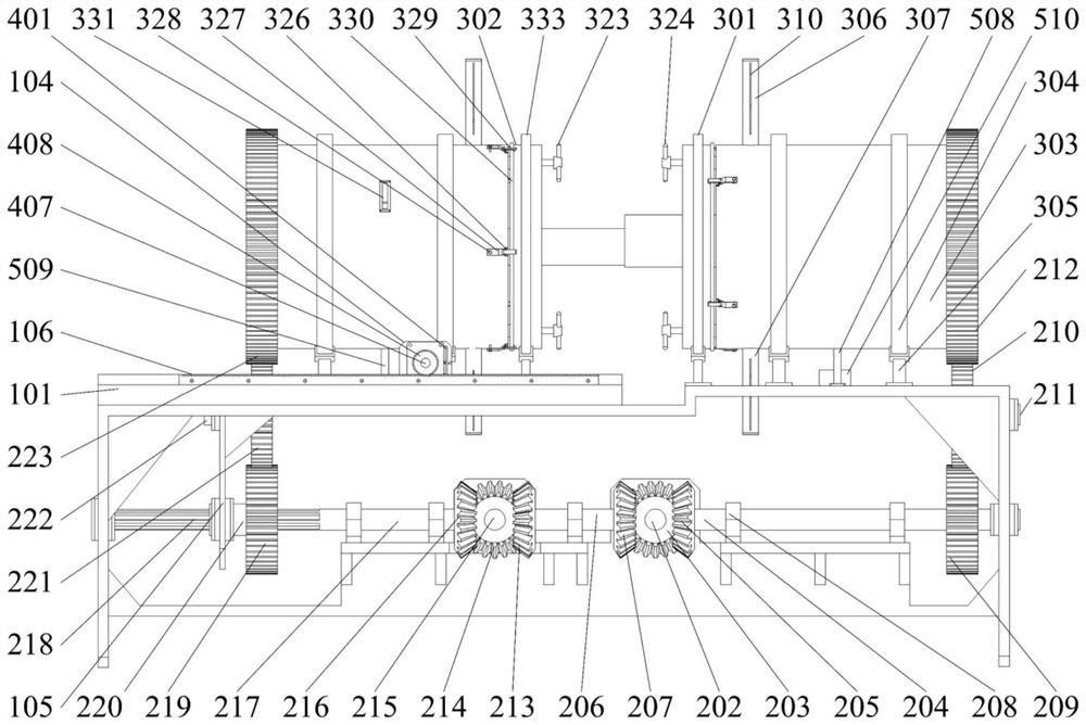 Automatic eccentric rotary butt welding adjustment device for round rods of different sizes