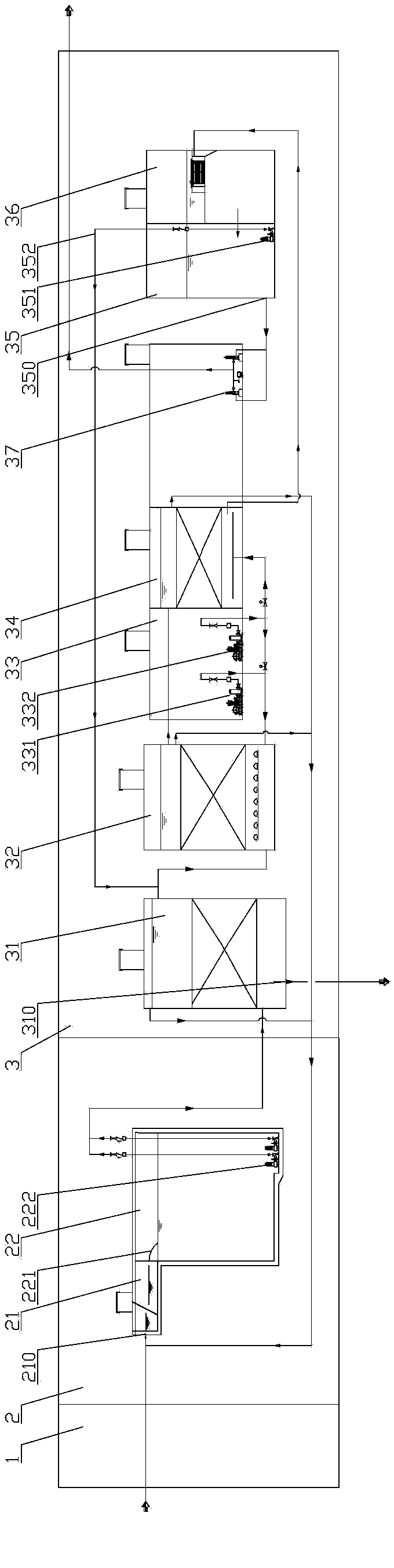 Integrate sewage treatment system