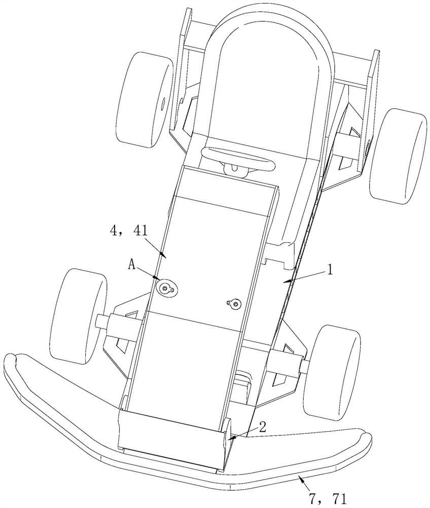 Intelligent shared kart safety protection device