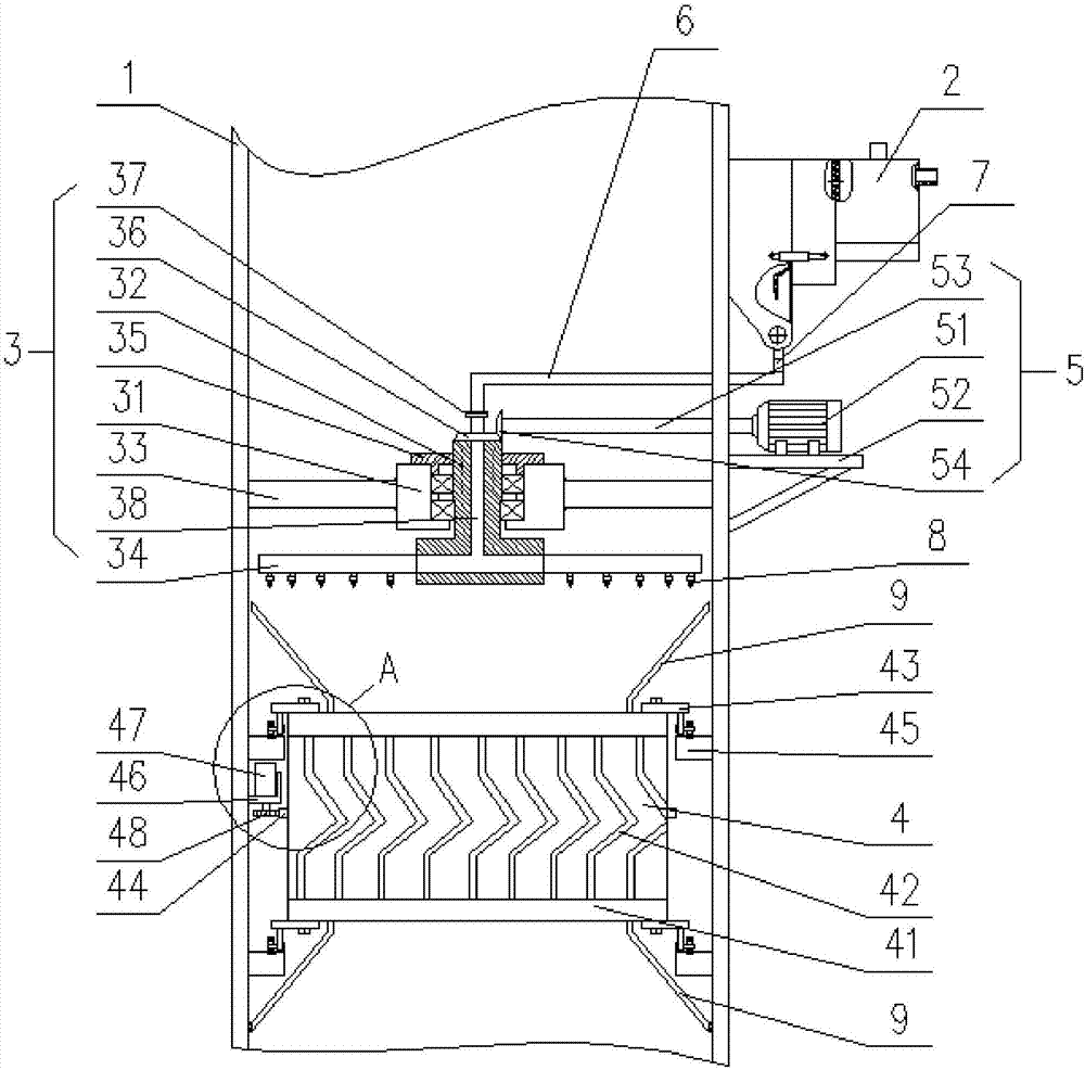 High-efficient demisting device in wet desulfurization tower