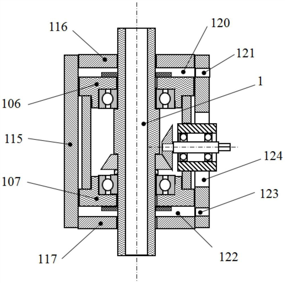 Pneumatic vibration device with rotatable piston shaft