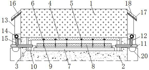 A detection device for road bridge settlement deformation that can be automatically corrected