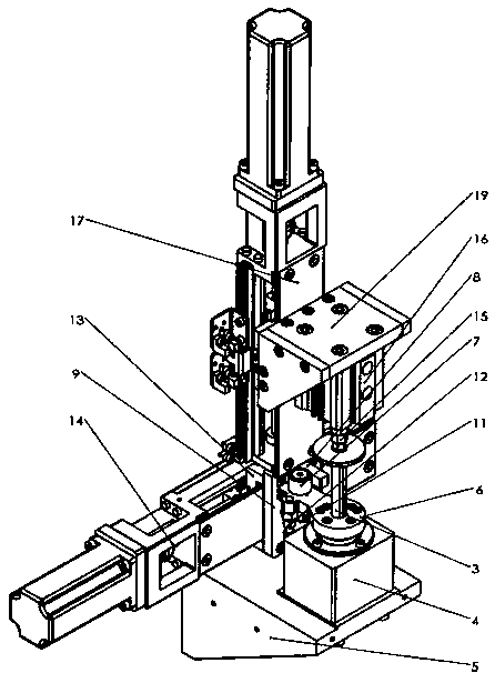 Precise rotating, aligning and pre-pressing execution mechanism of bonder