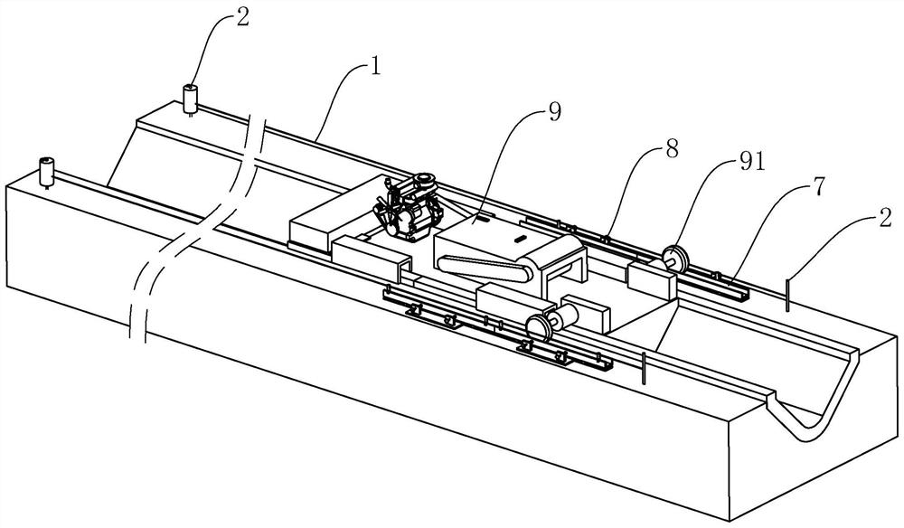 A construction method for channel concrete lining