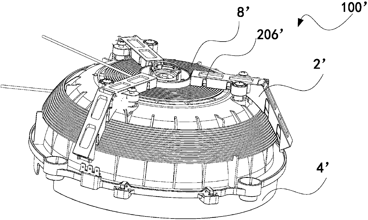 Magnetic stripe support, heating assembly and cooking utensil