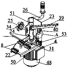 An aluminum profile end milling machine