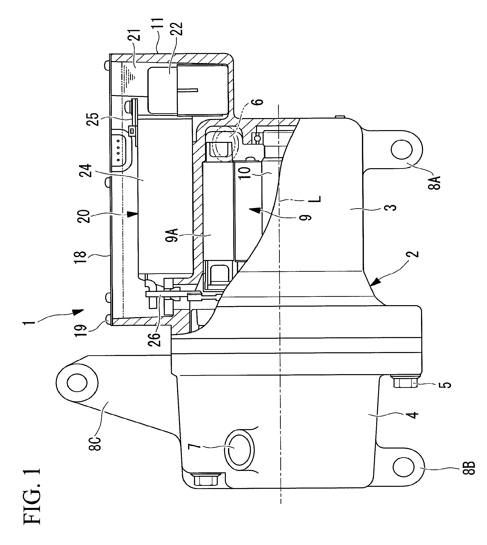 Inverter-integrated electric compressor