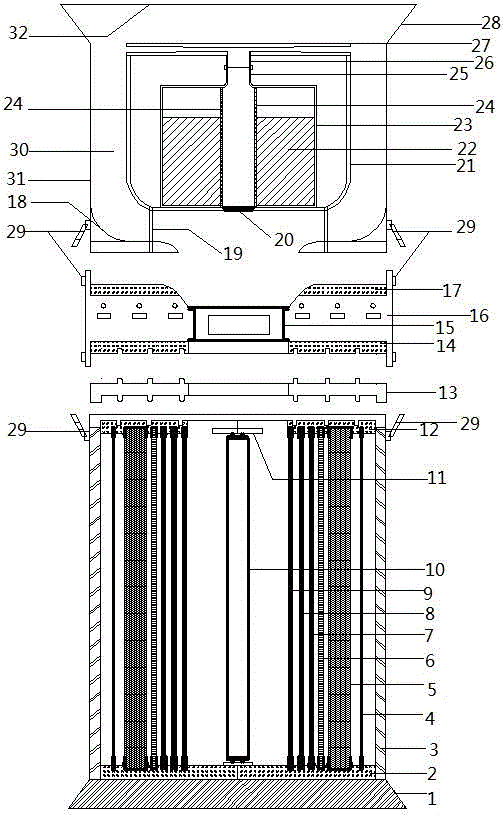 High-efficiency multifunctional modular interior air purification device