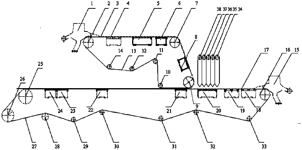 Method for manufacturing recombined tobacco leaves through paper-making mode