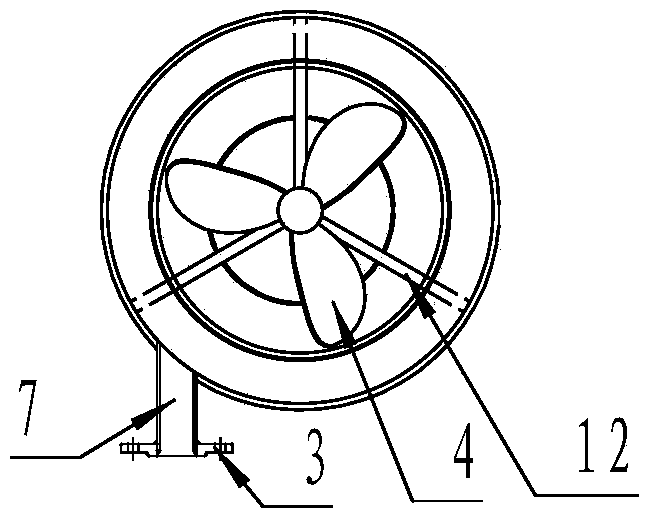 Automatic filter with rotational flow device