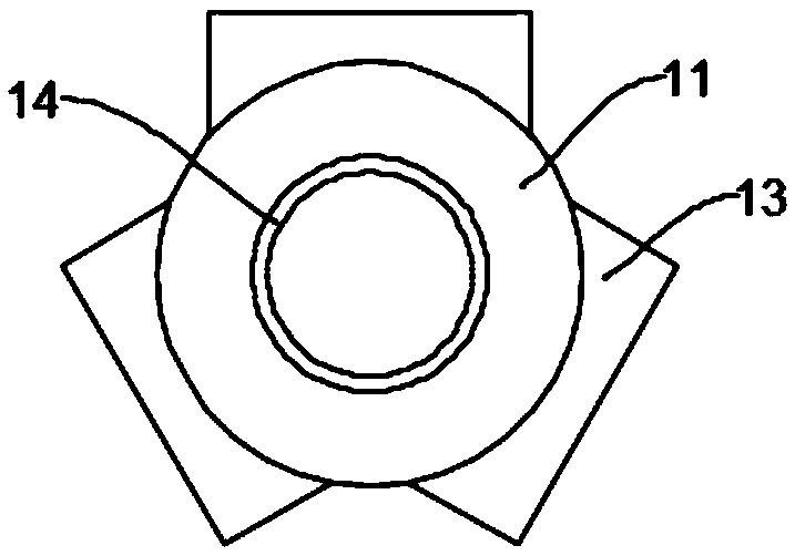 Executing mechanism of water surface rubbish salvaging device