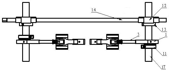 Mechanism for automatically regulating space of knocking-over bar of warp knitting machine