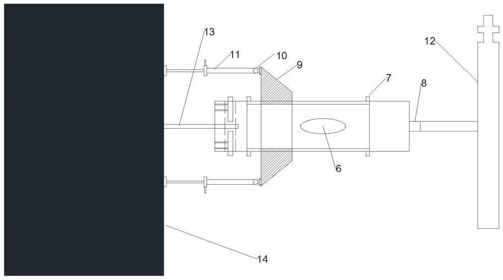 Mine remaining anchor rod unscrewing device and method