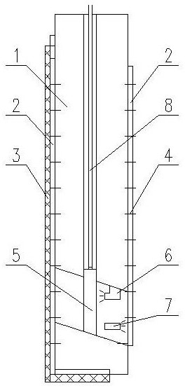 A compound bottom hole gate with sand discharge function