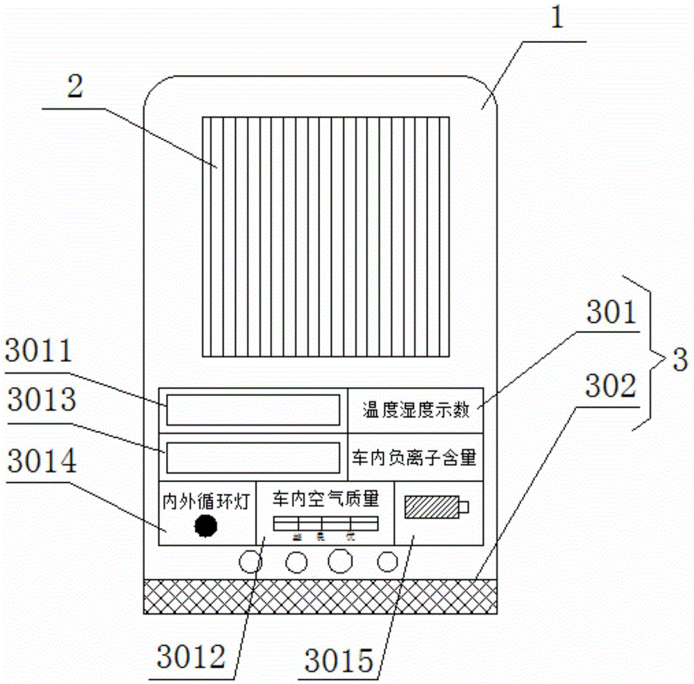 Vehicle-mounted air purifier generating negative ions through high-frequency transformer