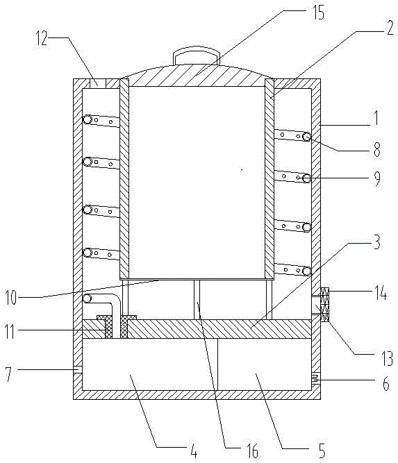 An oxygenated fish tank