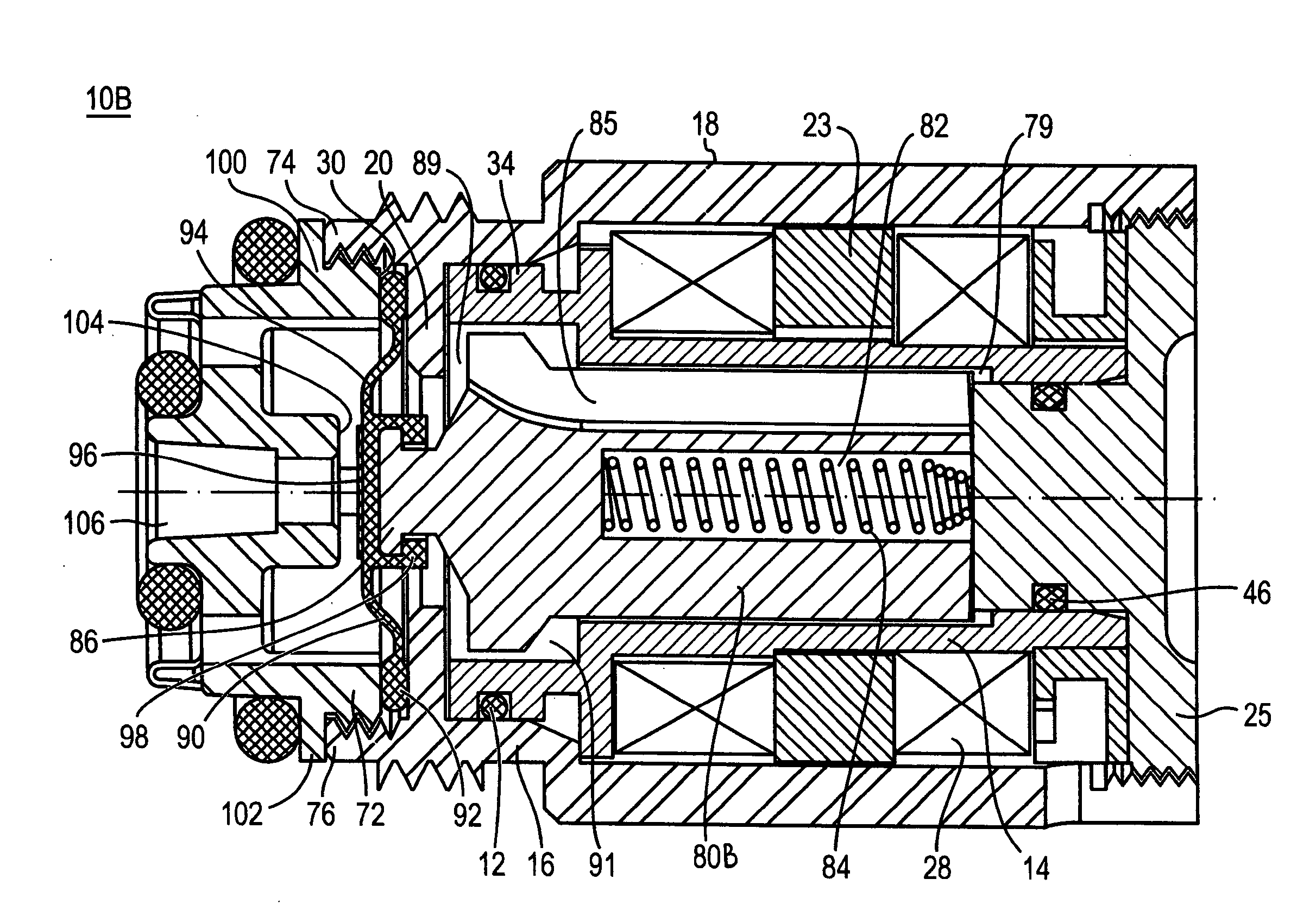 Electromagnetic apparatus and method for controlling fluid flow