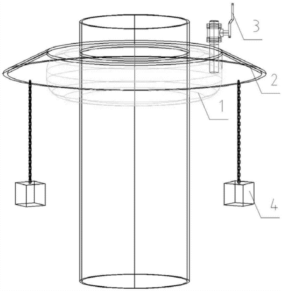 Submersible-type device for purifying water quality of landscape water body and with denitrification function