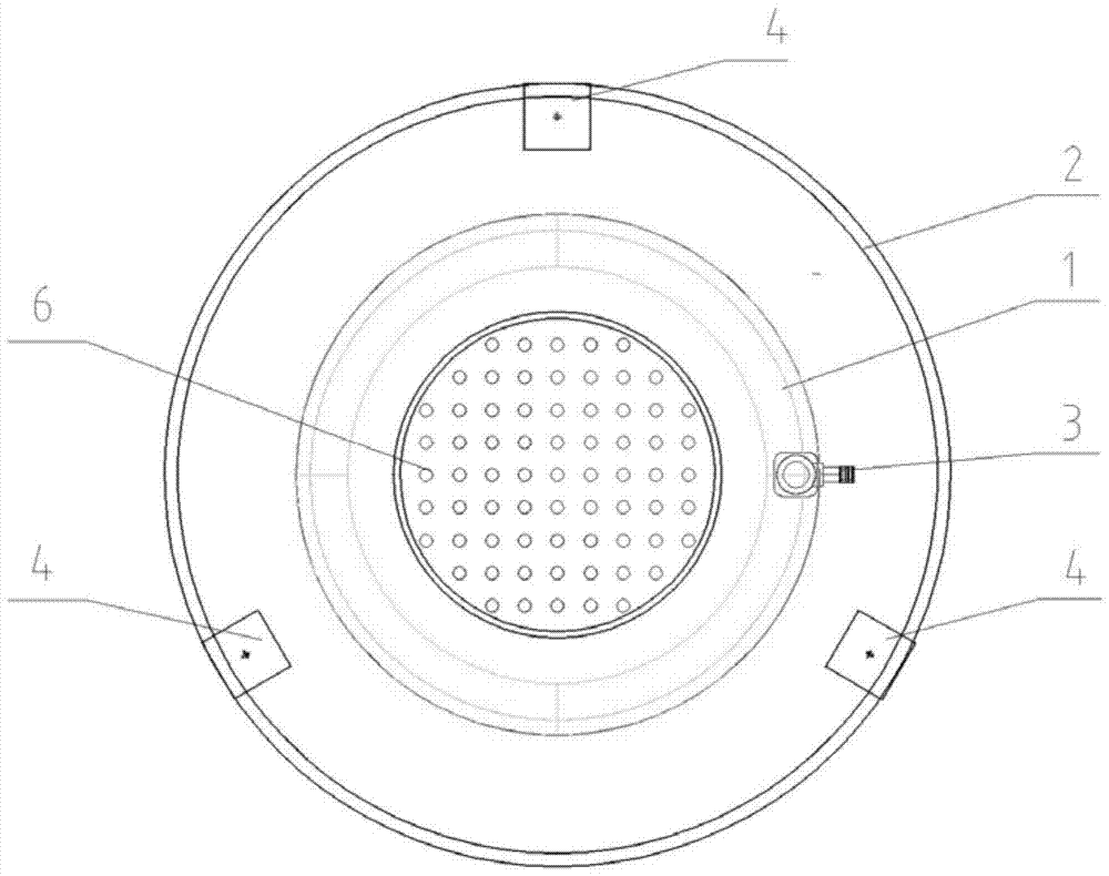 Submersible-type device for purifying water quality of landscape water body and with denitrification function