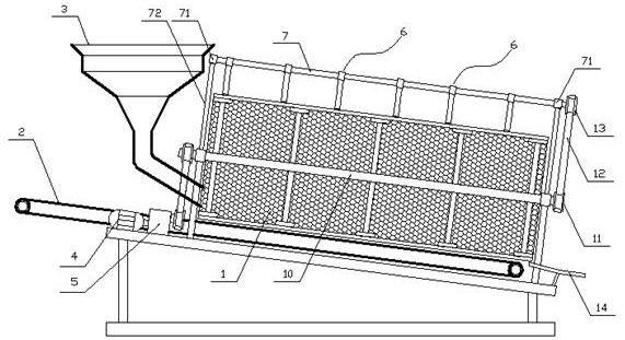 Sand screening cylinder automatic cleaning mechanism for sand screening machine