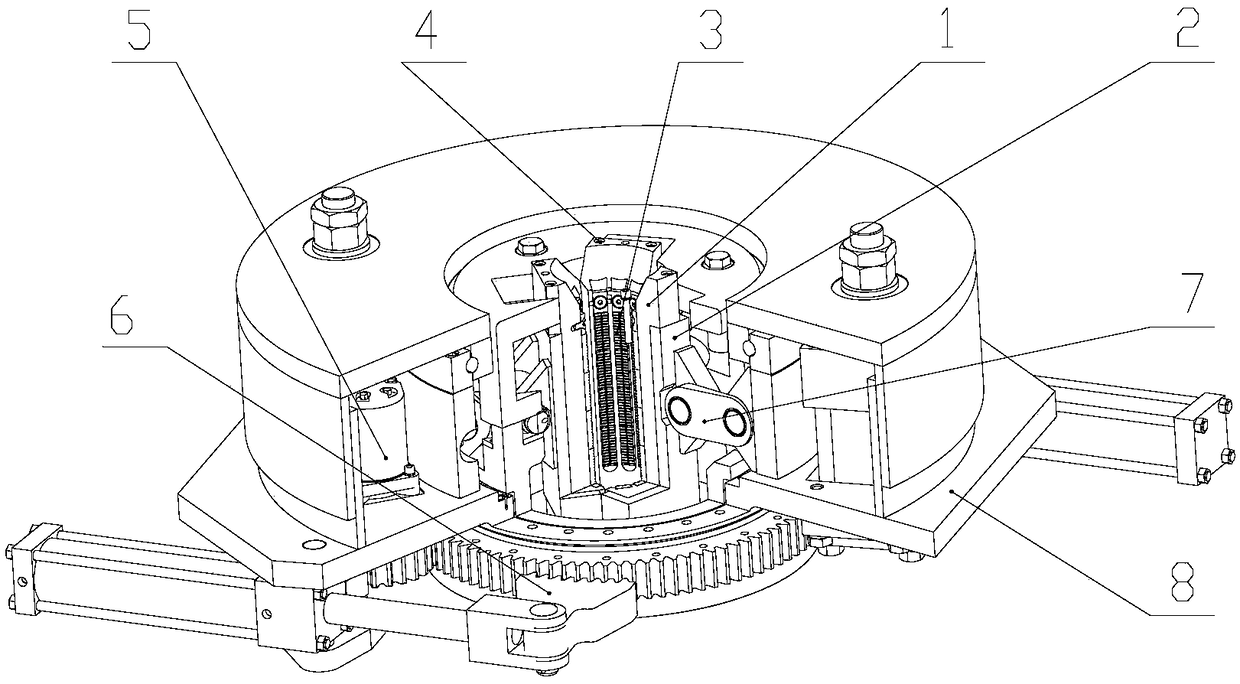 Power tong combined slips