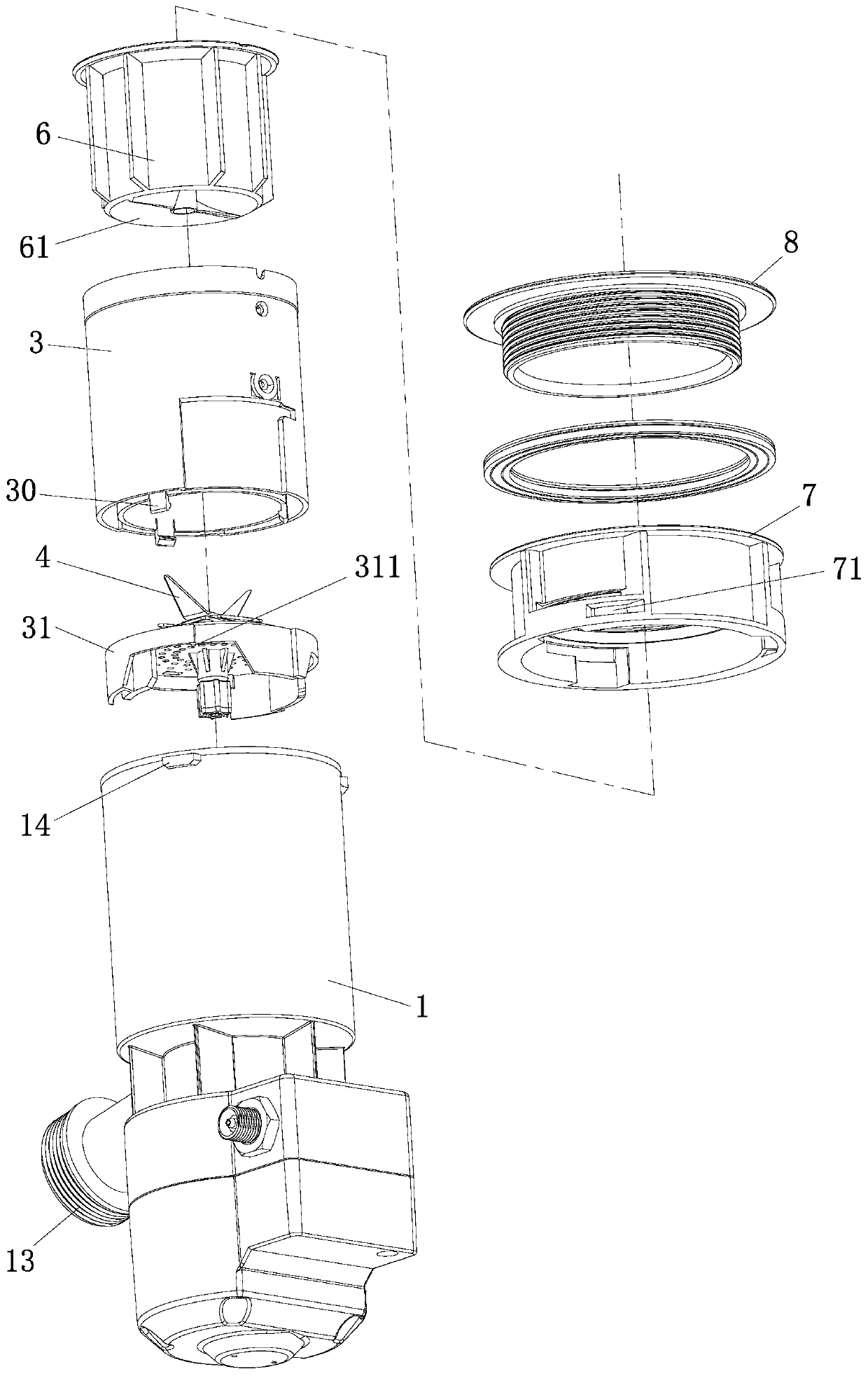 Novel miniature waste processor