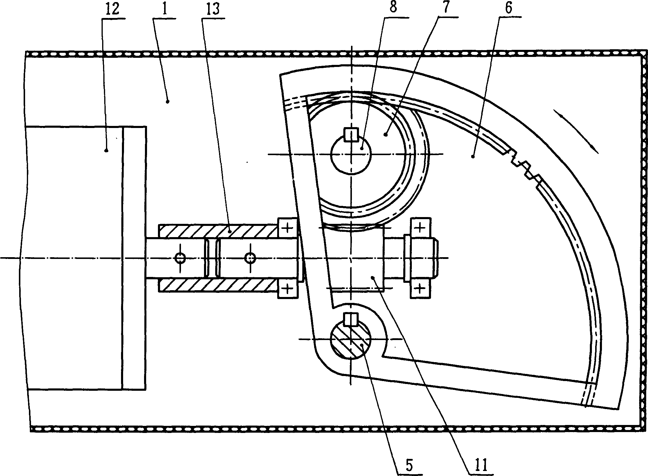 Roatating shaft type electric device for opening windows