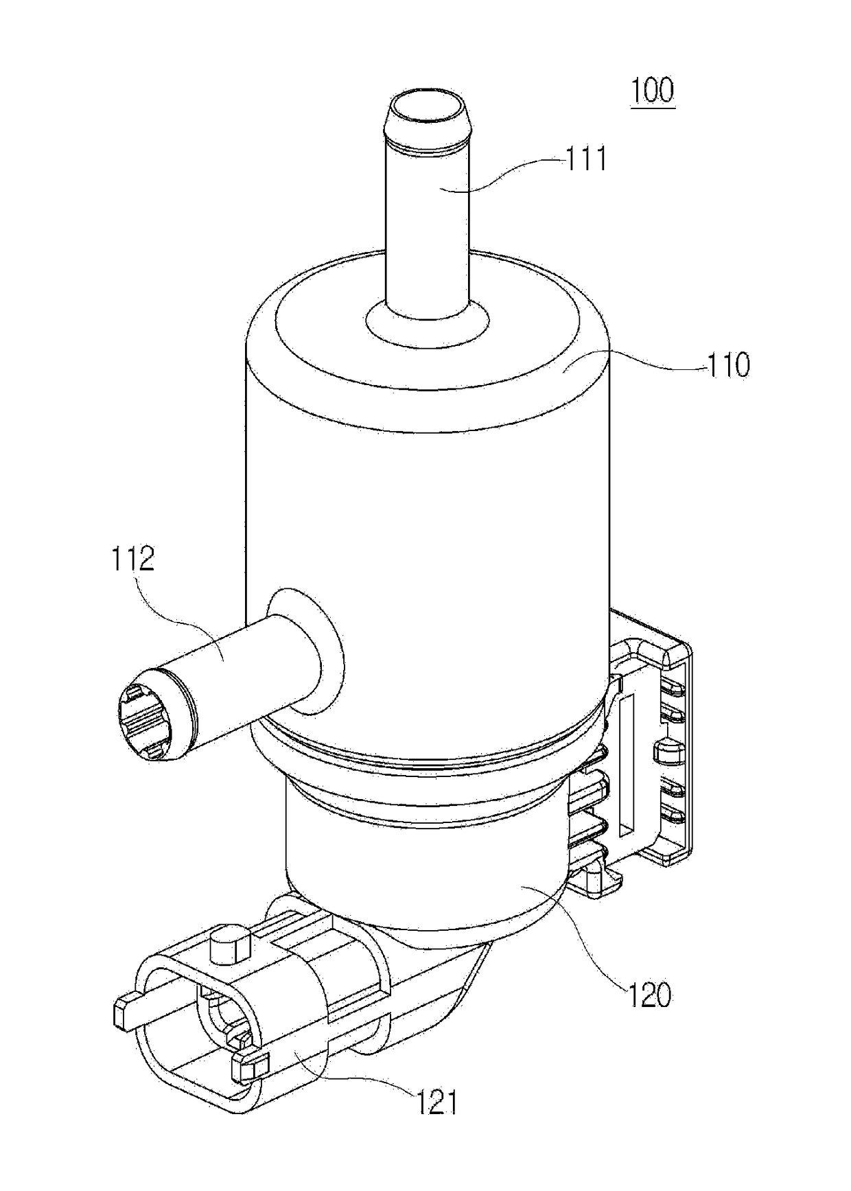 Noise reduction type purge control solenoid valve