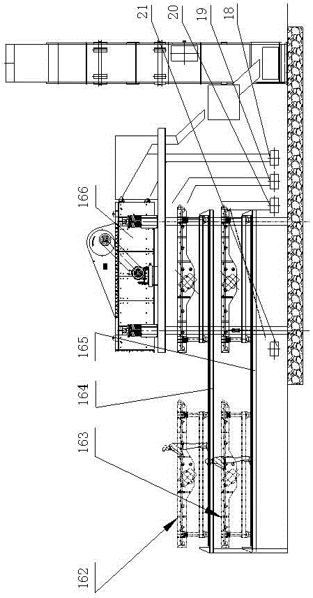 Large-scale modular vibrating screening device and screening method for dry sand making