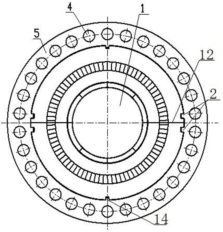 A turbine inner cylinder structure