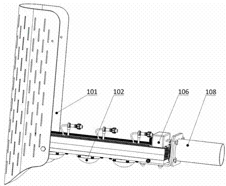 LED street lamp with extruded heat sink structure