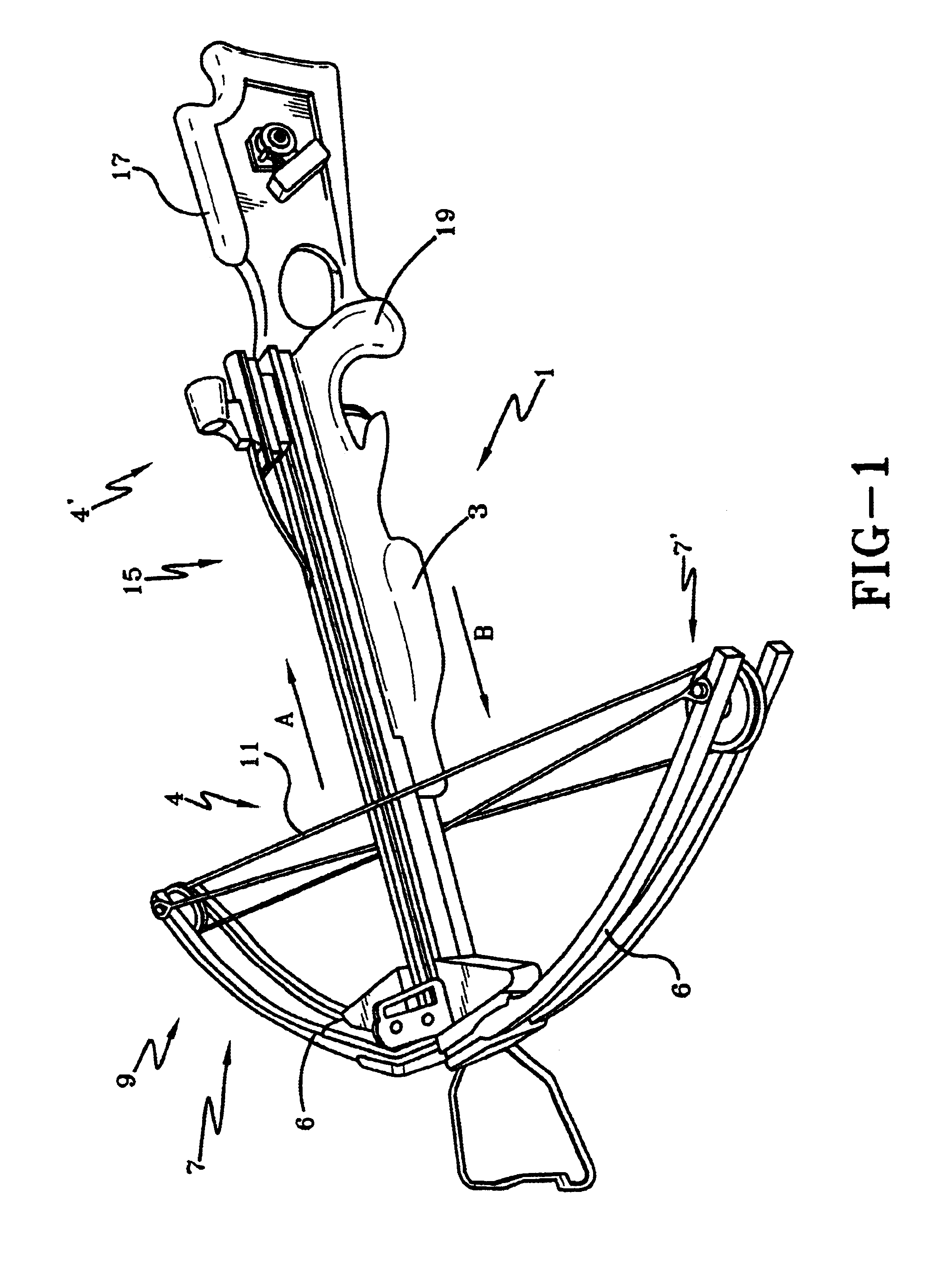 Crossbow rope cocking device