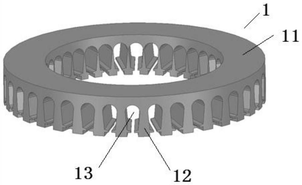 Axial complementary stator type magnetic gear motor structure