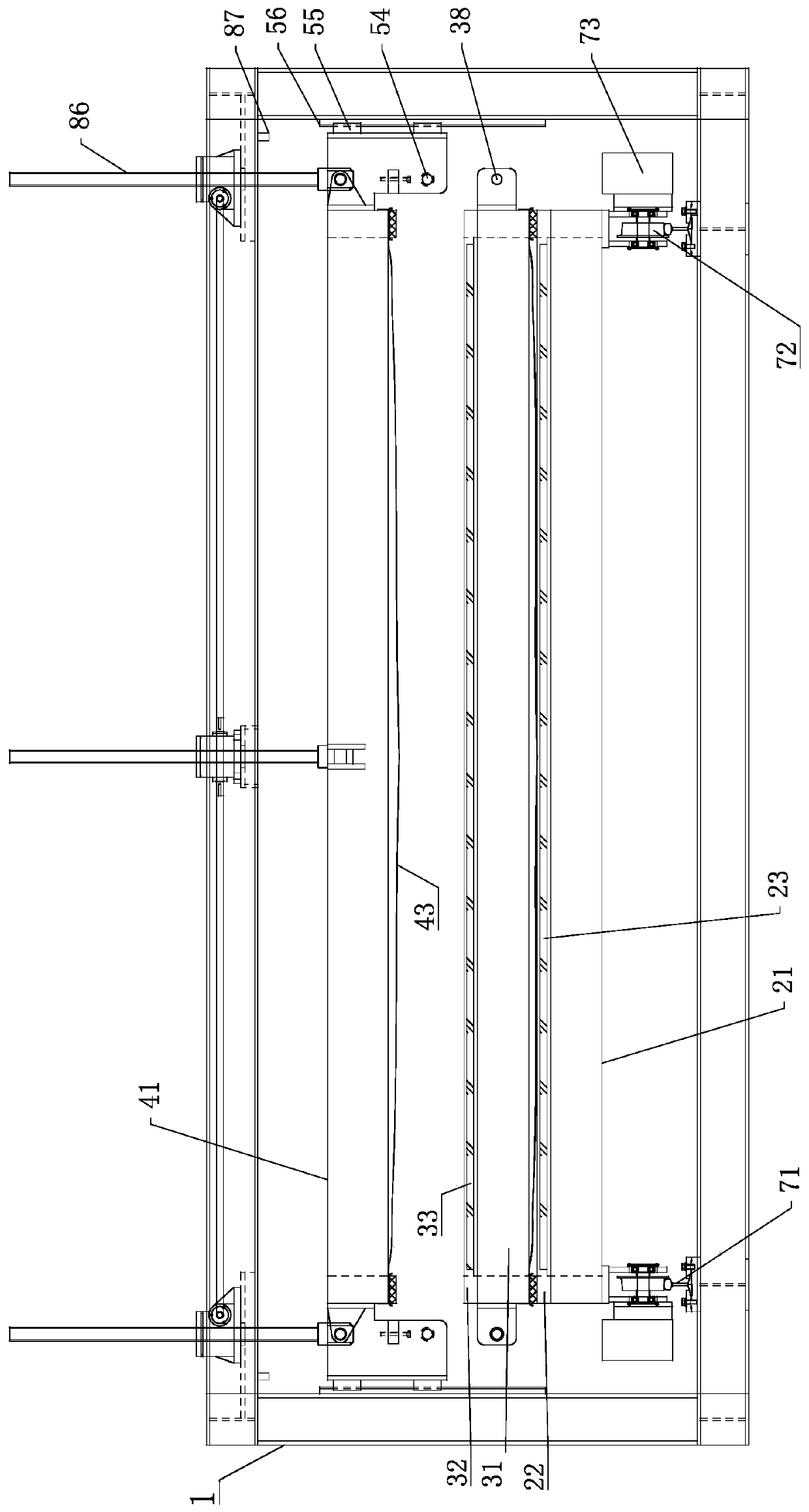 Moving-out type self-lifting multi-layer negative-pressure plate making device