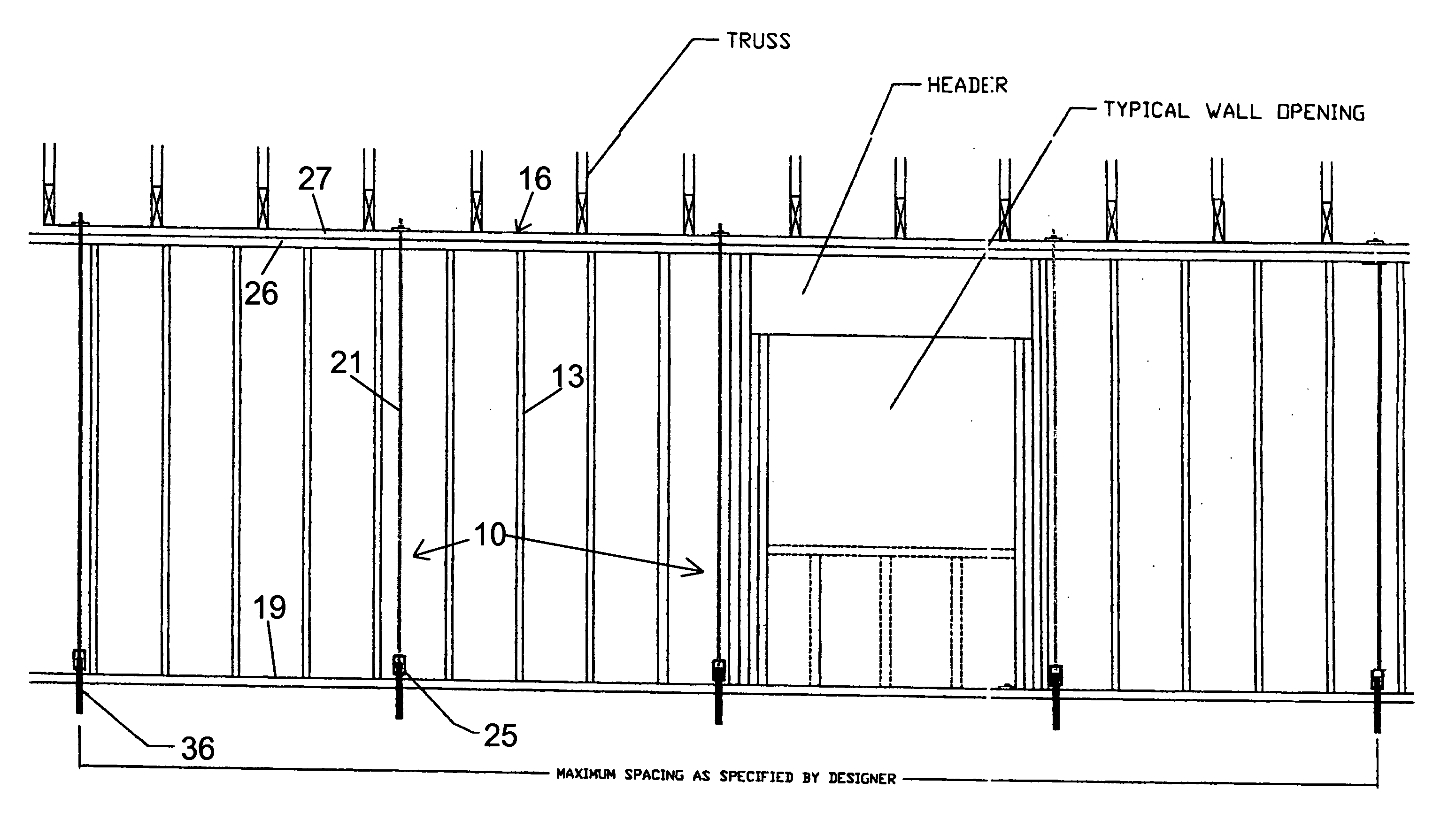 Threaded rod wind and seismic resistance system