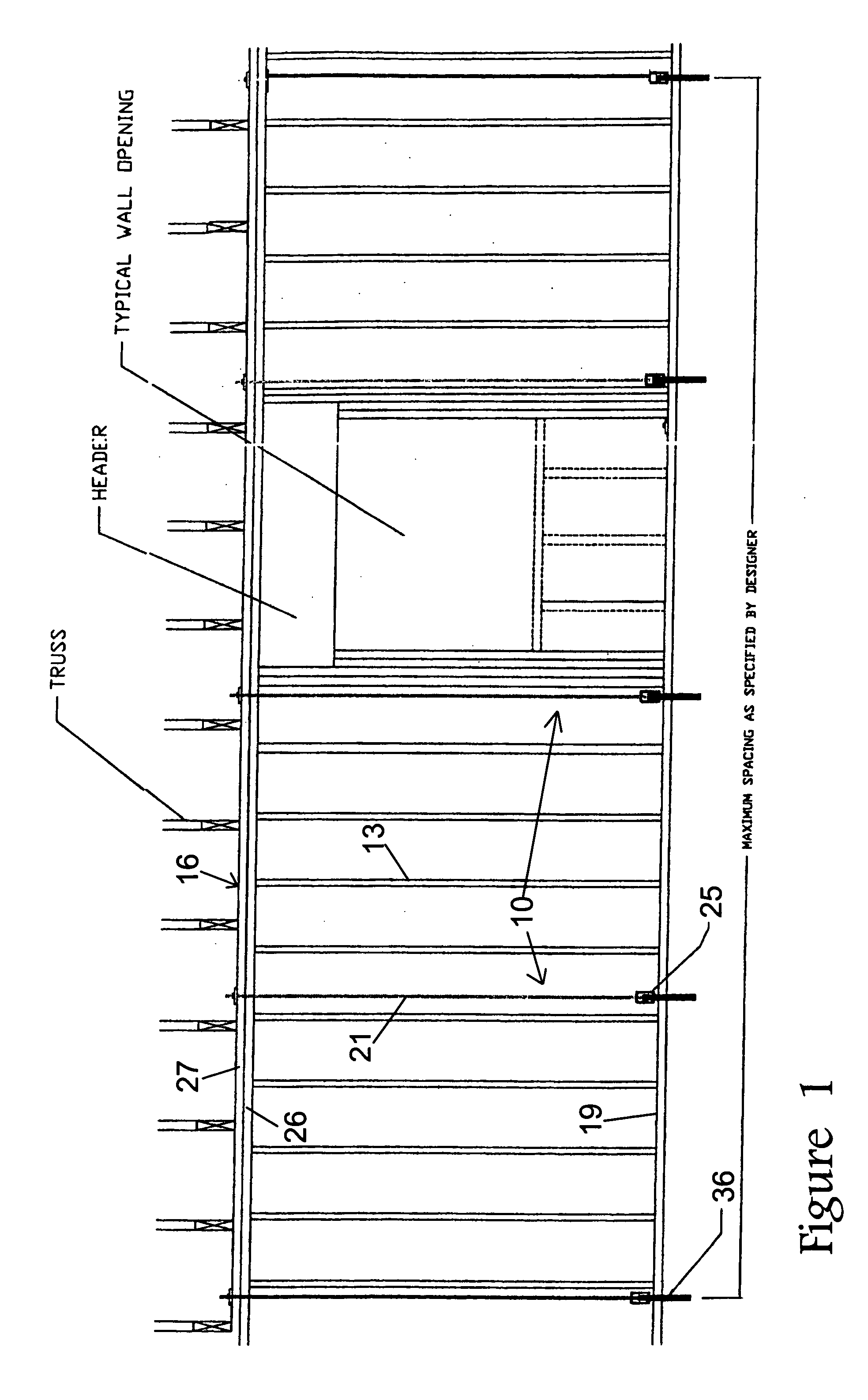 Threaded rod wind and seismic resistance system