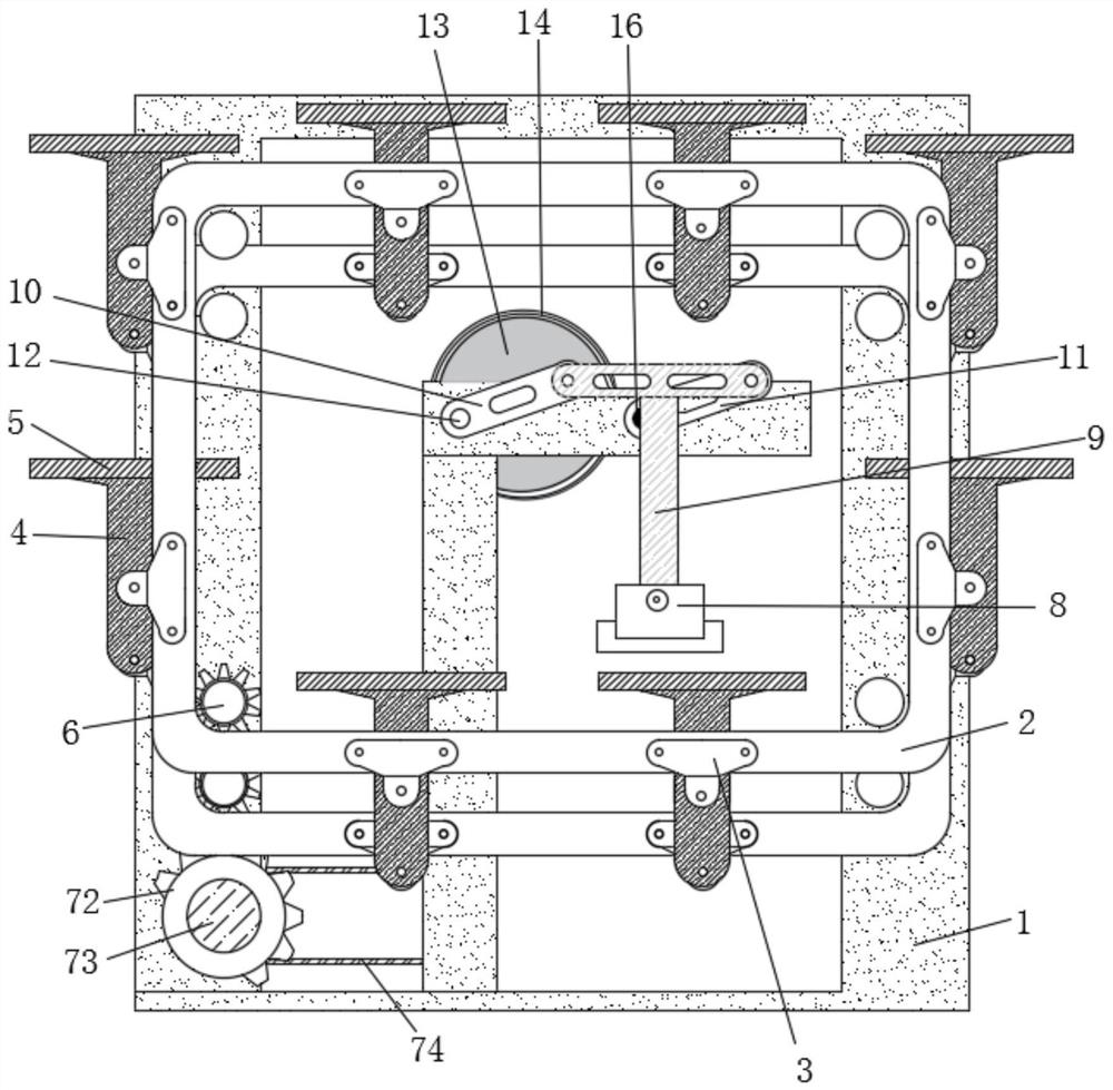 Automatic marking sealing device with high space utilization rate