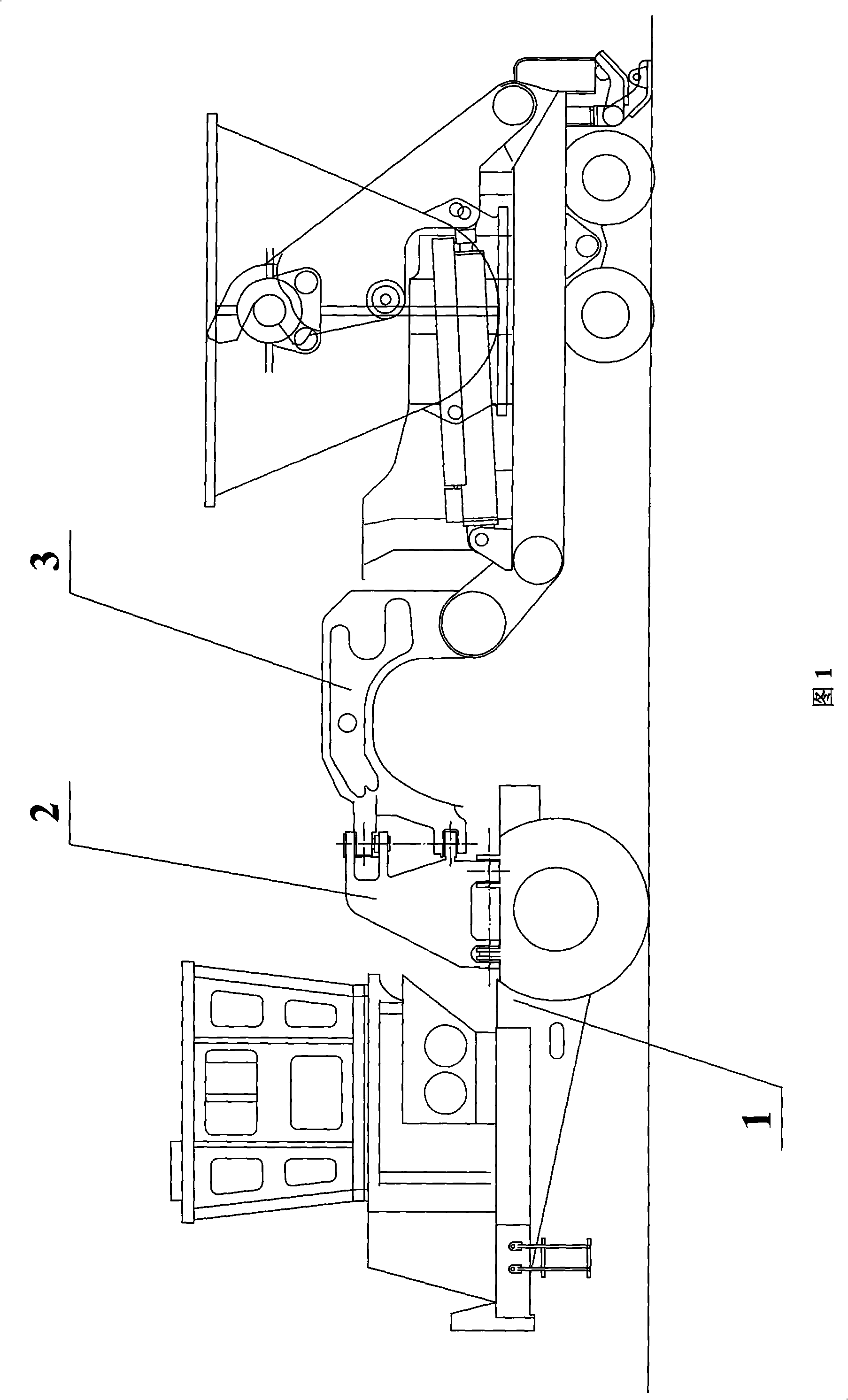 Articulated tank truck frame