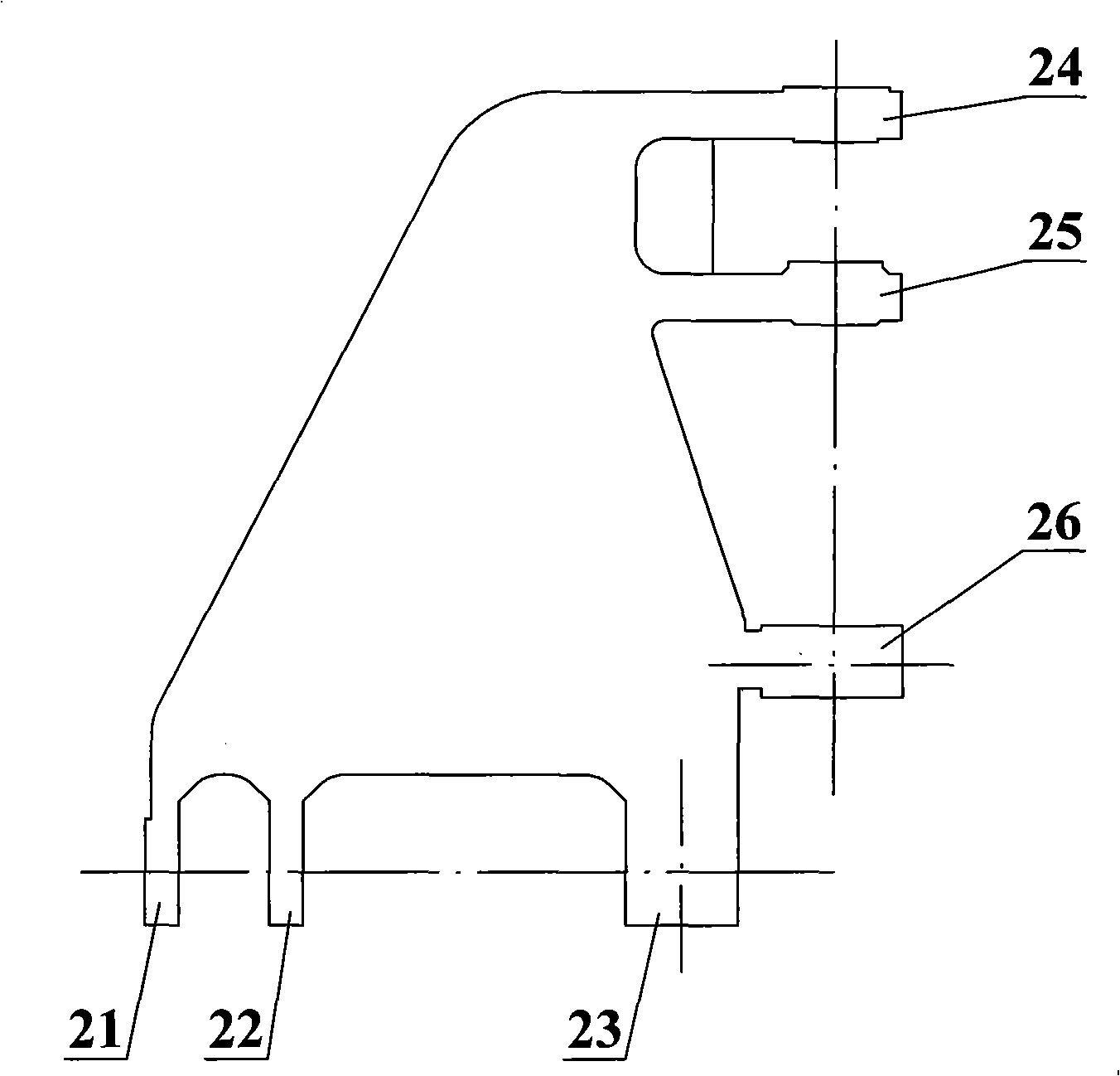 Articulated tank truck frame