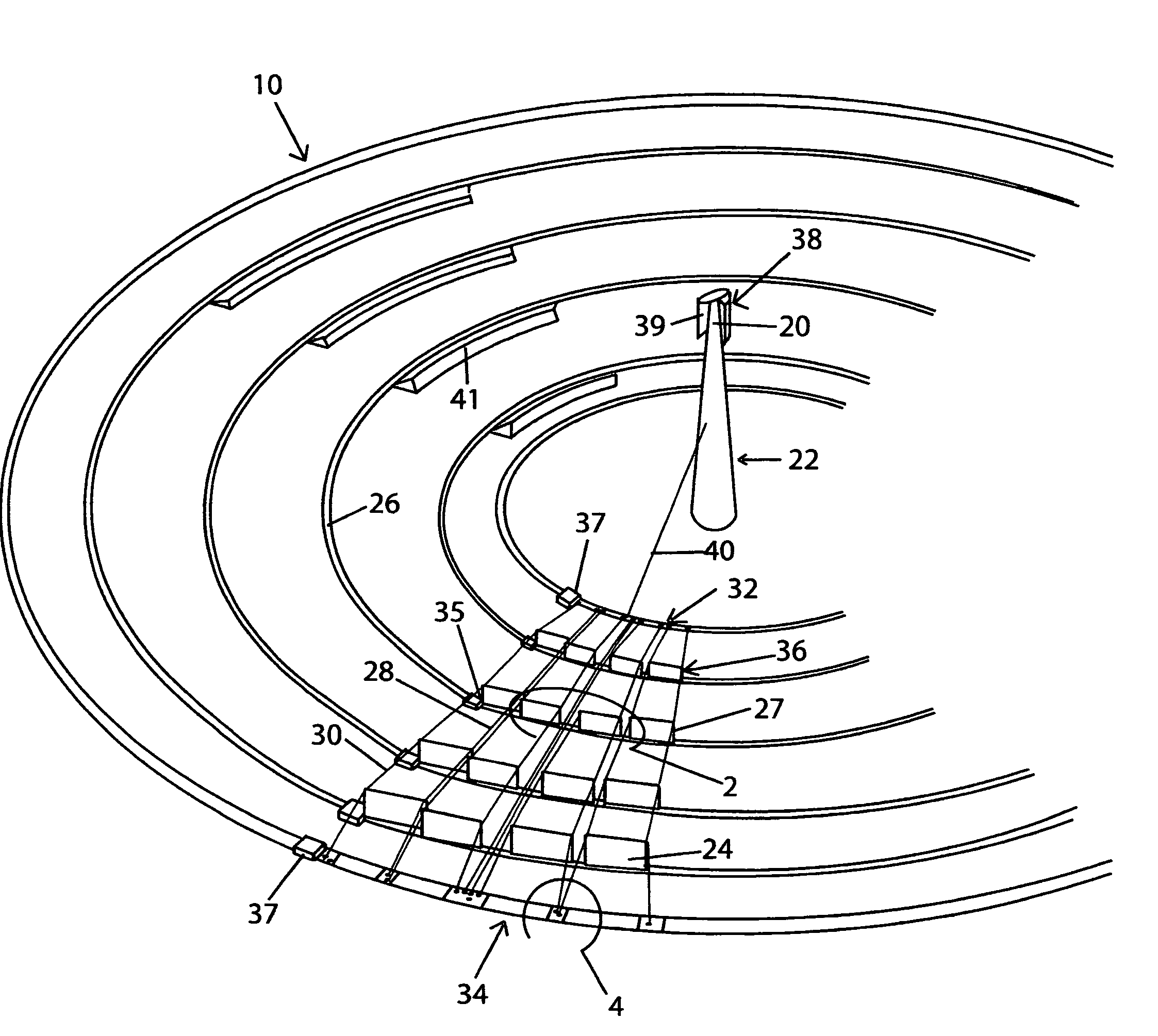 Solar energy concentrator for power plants