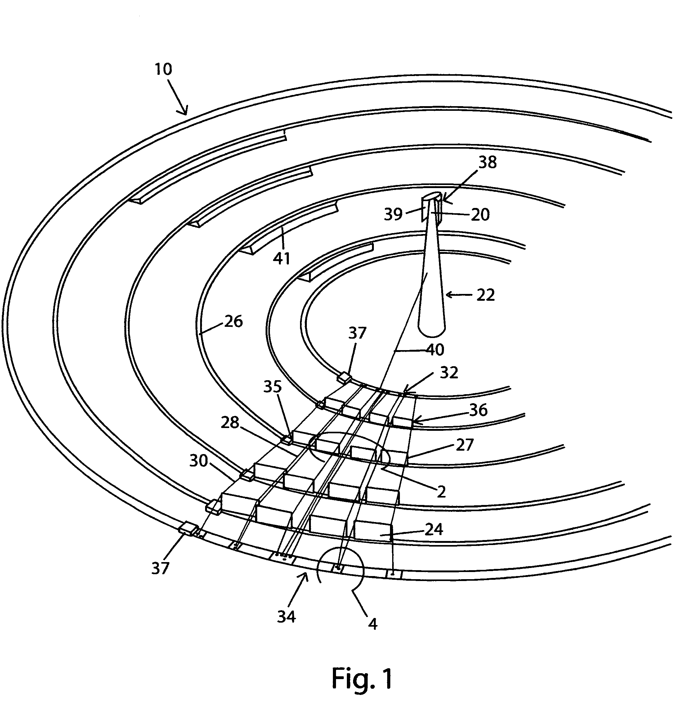 Solar energy concentrator for power plants