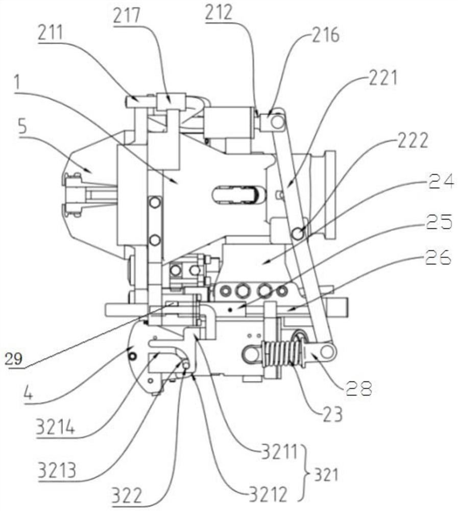 Electric car coupler pushing device, car couplers and working method of electric car coupler pushing device