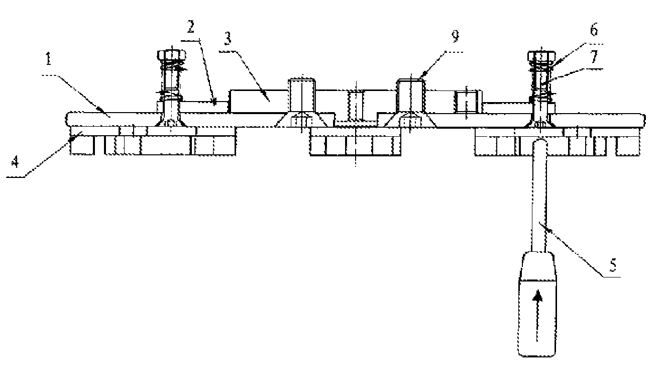 Structure for installing split-style diamond grinding disk